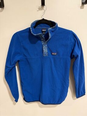 Patagonia Men’s Royal Blue Quarter-Zip Fleece Pullover